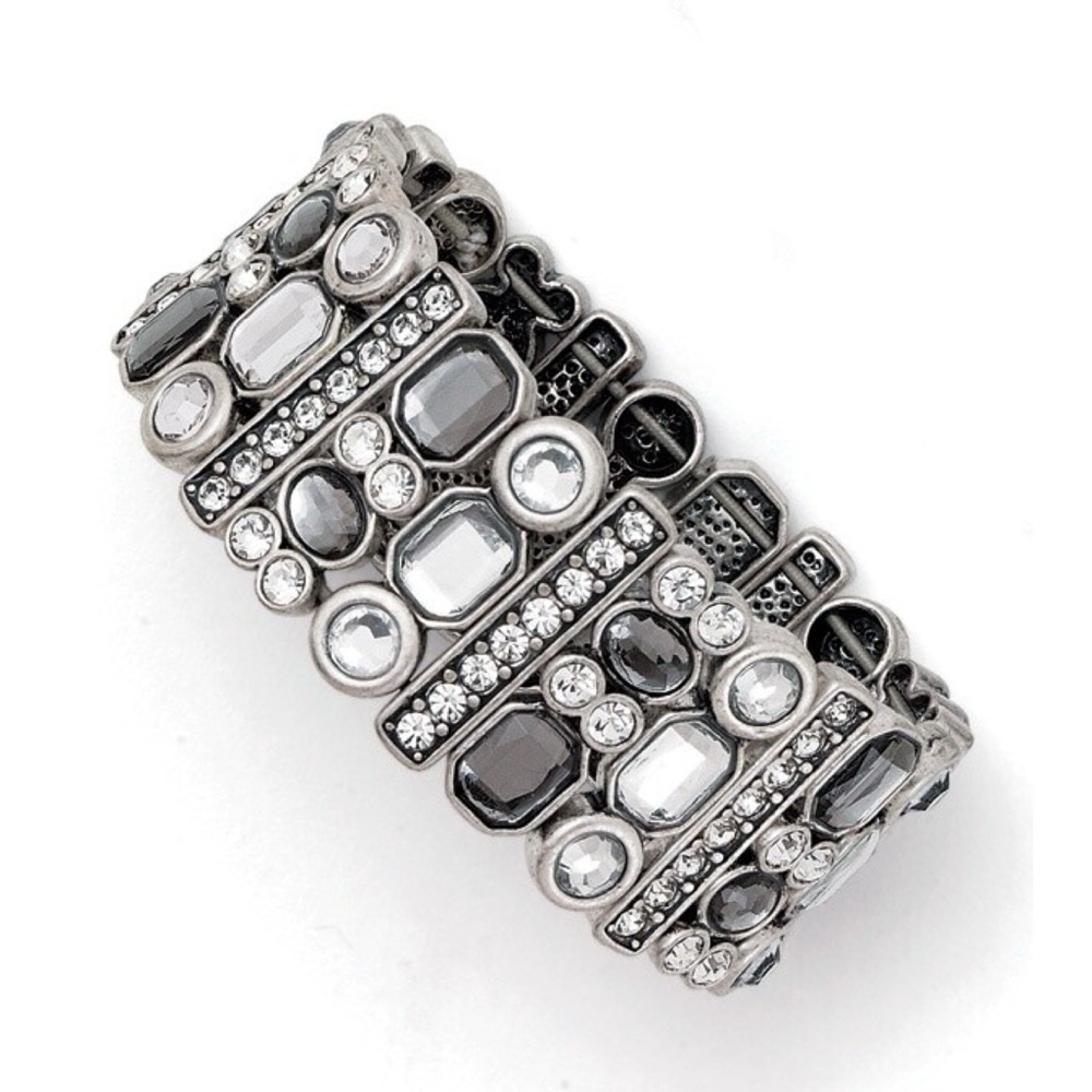❤️ Vintage Lia Sophia ‘Party Favor’ Crystal Stretch Bracelet